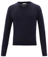 Thumbnail for your product : The Row Mack V-neck Cashmere Sweater - Dark Navy