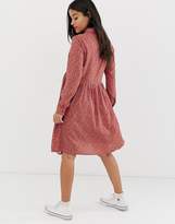 Thumbnail for your product : New Look Maternity shirt dress in red pattern