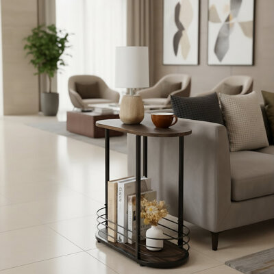 Living Room Narrow End Side Table