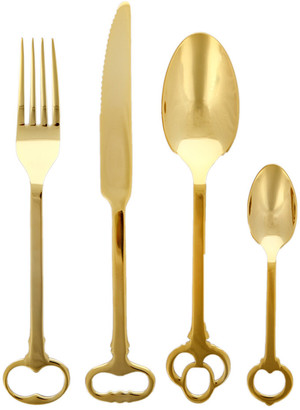 Seletti Keytlery Cutlery Set - 24 Piece - Gold
