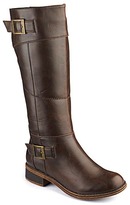 Thumbnail for your product : Lotus Twin Buckle Boot With Elasticated Back Extra Wide EEE Fit Curvy Calf