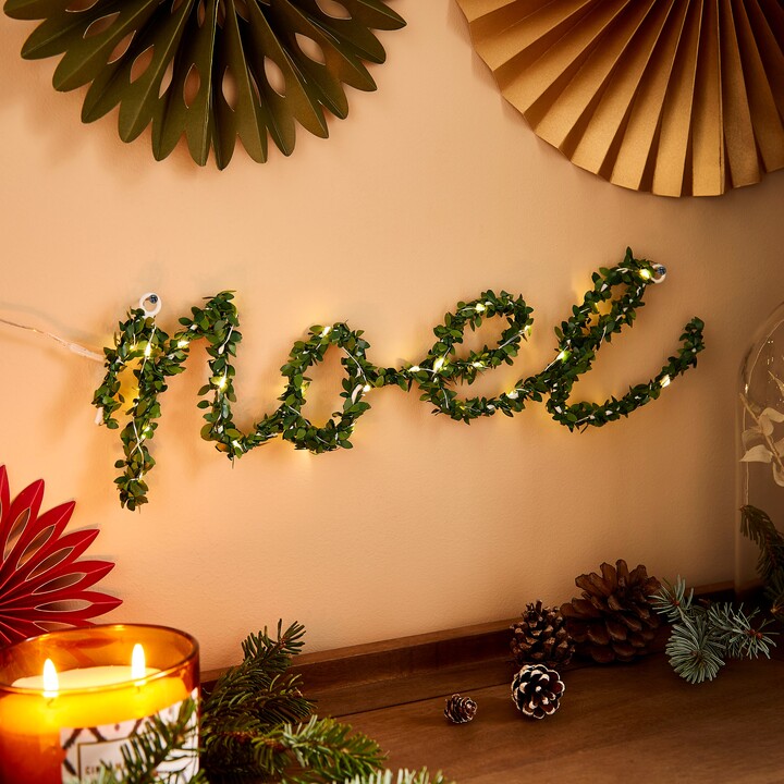 Dunelm Noel Light Up Foliage Green ShopStyle Winter Decor