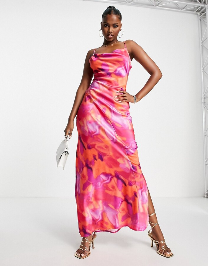 Pink Maxi Dress for black women