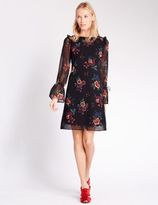 Thumbnail for your product : Marks and Spencer Floral Print Long Sleeve Fit & Flare Dress