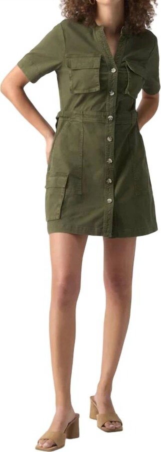 Reissue Dress In Burnt Olive