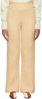 Thumbnail for your product : Nanushka Beige Wool Shad Lounge Pants