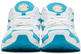 Thumbnail for your product : Nike White and Blue Max2 Light Sneakers