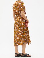 Thumbnail for your product : Marni Gathered Floral-print Sable Midi Dress - Multi