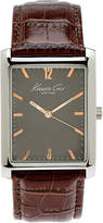 Thumbnail for your product : Kenneth Cole KCW1005 Silver-Tone & Brown Watch