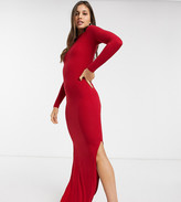 Thumbnail for your product : Urban Bliss high neck fitted maxi dress with side splits