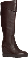 Thumbnail for your product : Max Studio Zuni Leather Wedged Lug Soled Tall Boots