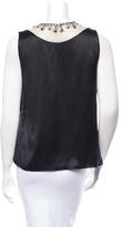 Thumbnail for your product : Behnaz Sarafpour Embellished Silk Top