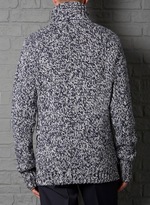Thumbnail for your product : Farrell Regular Fit Navy And White Turtle Neck Jumper
