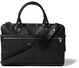 Balenciaga Creased-Leather Briefcase
