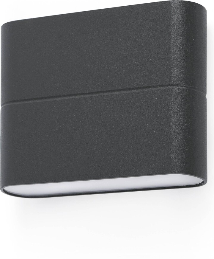 Netlighting Aday LED Outdoor Small Up Down Wall Light Dark Grey IP54 ...