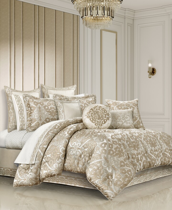 J Queen New York Amaretto Jacquard 4-Pc. Comforter Set, Queen