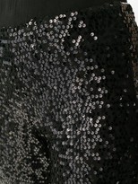 Thumbnail for your product : P.A.R.O.S.H. Sequin-Detail Cropped Trousers
