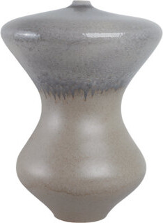 Dakota Fields Pottery Earthenware Vase With Sculptural Curved Silhouette Handcrafted Ceramic Form Inspired By Artesa Trend And Organic Textures Ideal For Artistic I