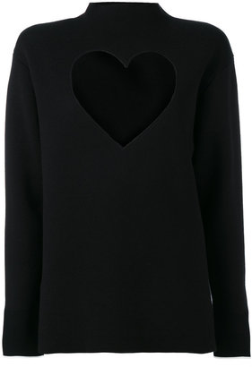Proenza Schouler heart cut-out sweater - women - Silk/Cotton/Polyester/Wool - S