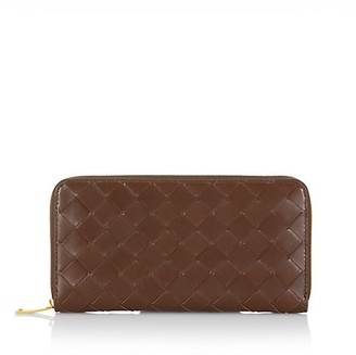 Bottega Veneta Zip-Around Leather Wallet