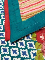 Thumbnail for your product : LISA CORTI Big Flower-print Cotton Throw - Blue Multi