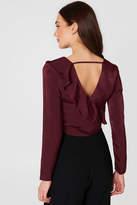 Thumbnail for your product : J.o.a. Long Sleeve Ruffle Top