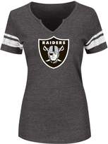 Majestic Go For Two Jersey Top - Oakland Raiders Heather