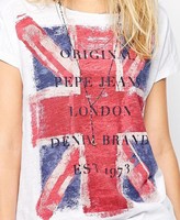 Thumbnail for your product : ChicNova The Union Jack Letter Slim Fit T-shirt