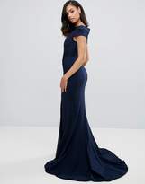 Thumbnail for your product : Jovani High Neck Maxi Dress With Side Split