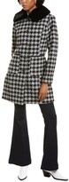 Thumbnail for your product : Laundry by Shelli Segal Houndstooth Wool-Blend Coat