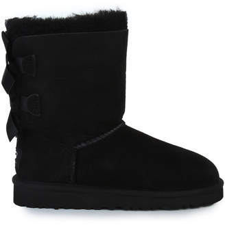 UGG Black Bailey Bow Suede Boots