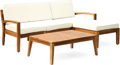 Banior + Beige Outdoor Seating With Construction Wood