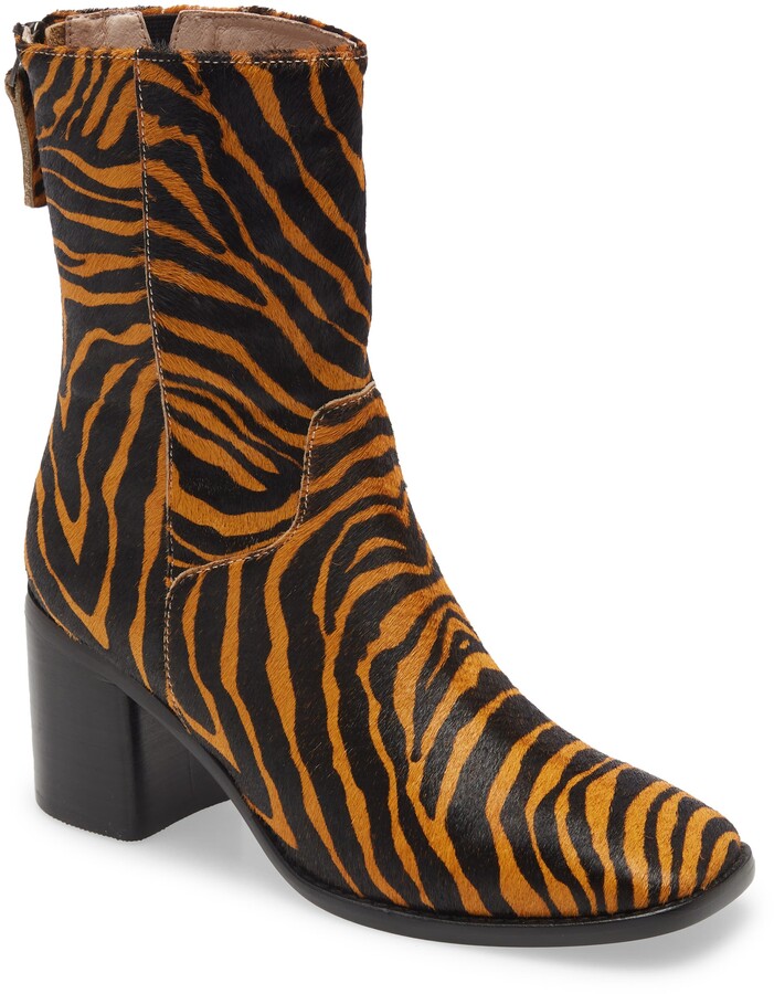tiger print booties