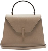 Thumbnail for your product : Valextra Iside Medium Grained-leather Bag - Beige