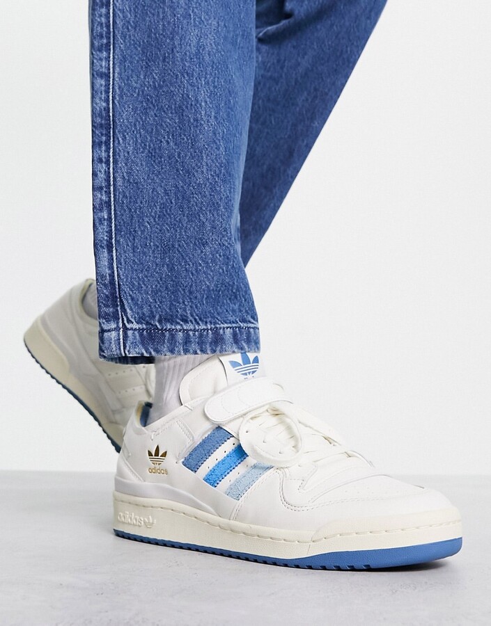 adidas White Forum Low Sneakers - ShopStyle