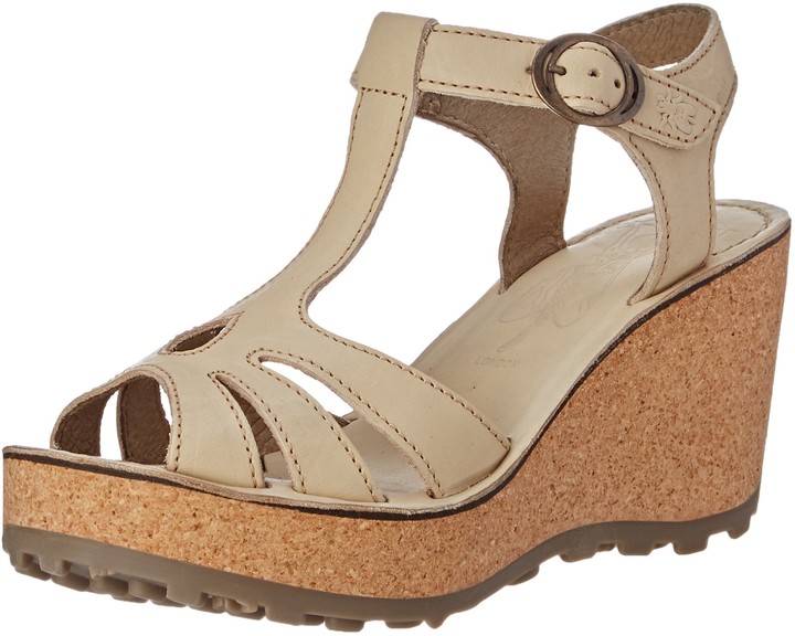 fly london gold wedge sandals