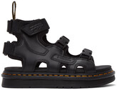 Thumbnail for your product : Dr. Martens Black Suicoke Edition Leather Strap BOAK Sandals