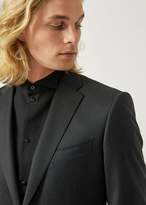 Thumbnail for your product : Emporio Armani Modern Fit Suit In Pure Virgin Wool With A Single-Breasted Jacket