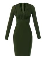 Thumbnail for your product : Herve L. Leroux Ruched top body-con dress