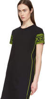 Thumbnail for your product : Kenzo Black Logo Piping T-Shirt Dress