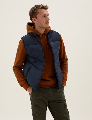 lightweight down & feather gilet
