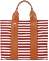 Thumbnail for your product : Marni Burton Small Striped Canvas Tote Bag