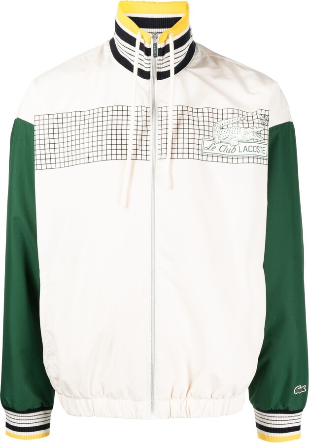 Lacoste StripedEdge Bomber Jacket ShopStyle