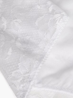 La Perla Brigitta Leavers-lace And Tulle Briefs - White