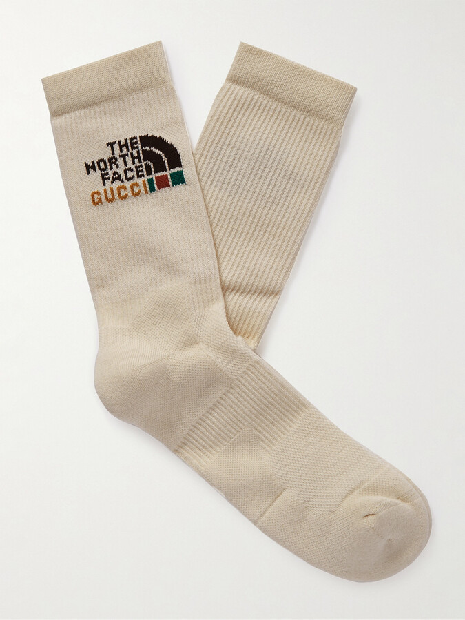 Gucci + The North Face Ribbed Cotton-Blend Jacquard Socks - ShopStyle