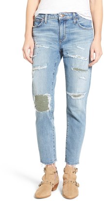 Joe's Jeans Collector's Ex-Lover Straight Leg Mended Boyfriend Jeans