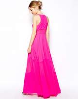Thumbnail for your product : ASOS Full Maxi Dress With Sheer And Solid Panels