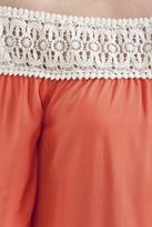 Thumbnail for your product : Blu Pepper Orange Off-The-Shoulder Top
