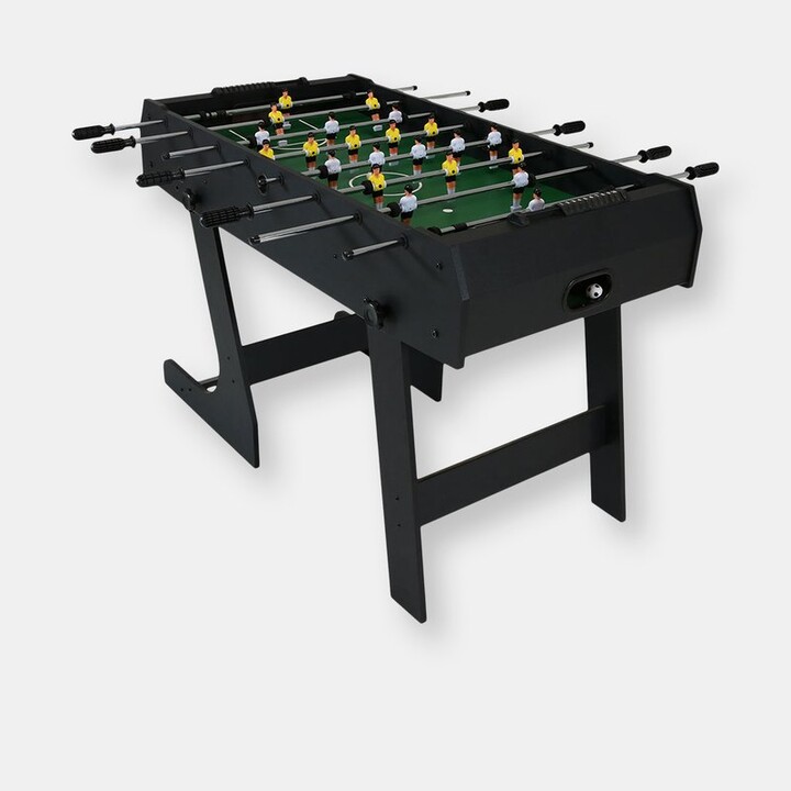 Sunnydaze Decor Compact 48Inch Folding Foosball Game Table Black