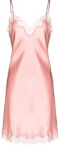 Thumbnail for your product : Sainted Sisters Scarlett lace-trim silk nightdress